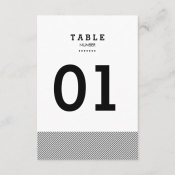 Modern Stripes Table Number by envelopmentswedding at Zazzle