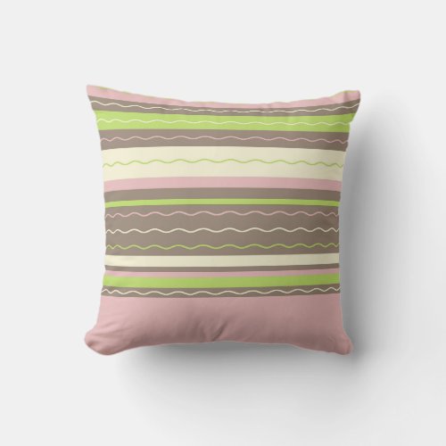 Modern Stripes Throw Pillow