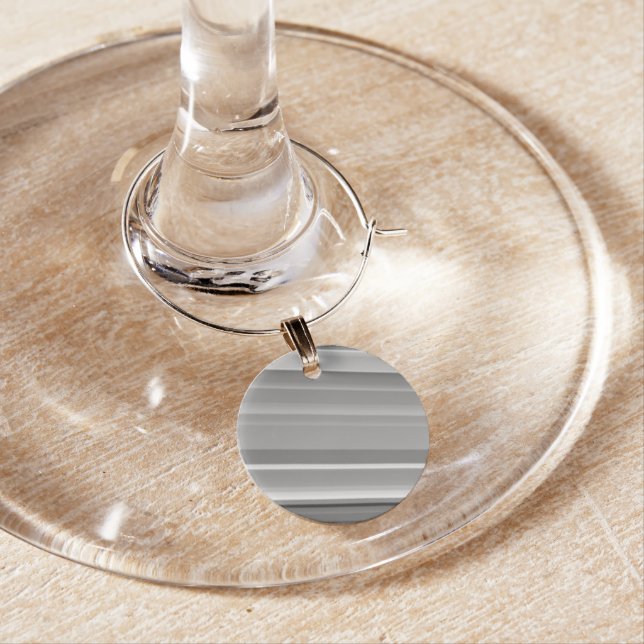 Modern Stripes Wine Glass Charm (In Situ)