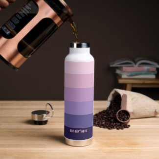 Modern Stripes With Monogram Shades Of Purple