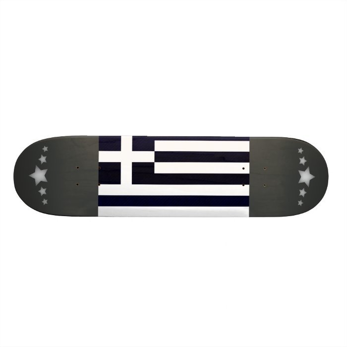 Modern Stripped Greek flag Skateboard Decks