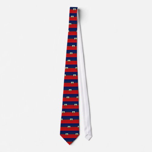 Modern Stripped Haitian flag Neck Tie