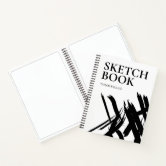 Personalized Modern strokes Sketch Book