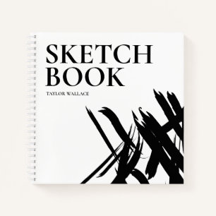 Modern strokes Sketch Book Personalized