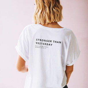 MODERN STRONG MOM LIFE STRONGER THAN YESTERDAY T-Shirt