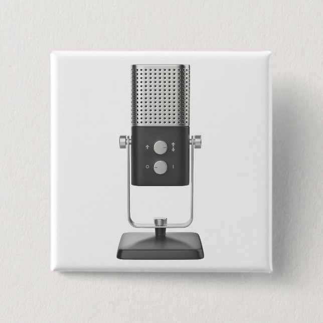 Modern studio microphone button (Front)