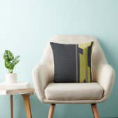 Modern Style Charcoal Pinstripe Green Cushions (Chair)