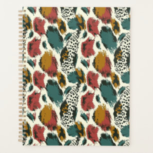 Modern Style Colorful Animal Print Planner