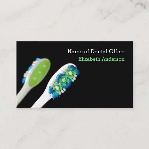 Customizable Modern Style Dentist Dental Appointment Reminder Business Card Templates