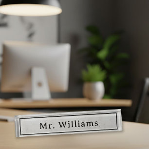 Modern style desk decoration, Office warming gift Name Plate