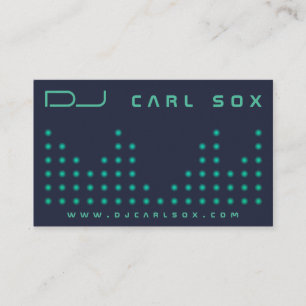Modern style equalizer dots lights business card