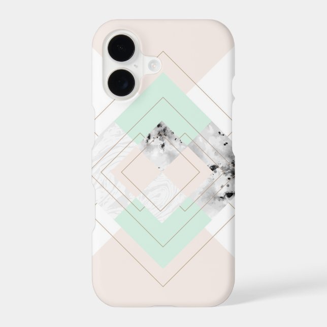 Modern Style Geometric Design Iphone Case (Back)