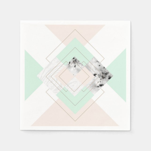 Modern Style Geometric Design Napkins (Front)