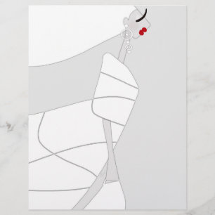 Modern Style Glam Coloring Flyer Paper Miss Jazzy