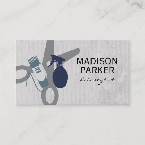 Modern Style Hair Tools Business Card