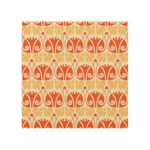 Modern Style Mushrooms: Trendy Pattern Wood Wall Art