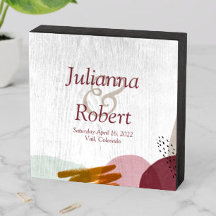 Modern style paint wooden box sign