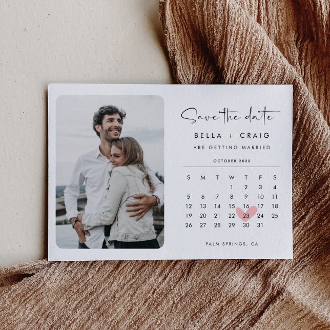 Modern Style Save the Date Photo Calendar (Creator Uploaded)