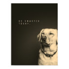 Modern style smart dog cover sepia style