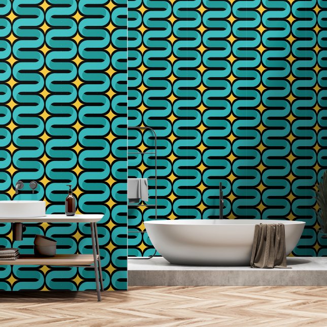 modern style wallpaper (Bathroom)