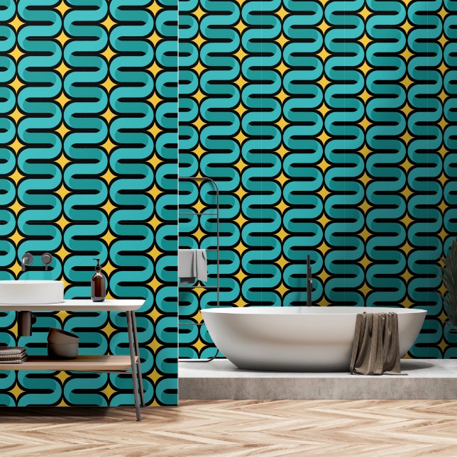 modern style wallpaper wallpaper  (Bathroom)