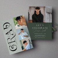 Modern Stylish 4 Photo Graduation