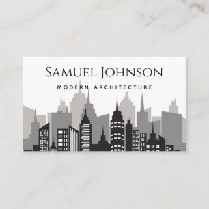 Modern Stylish Architecture Uptown House Architect Business Card