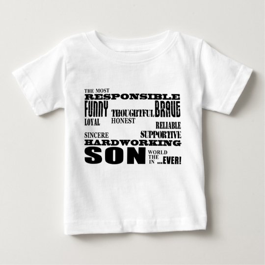 Modern Stylish Best & Greatest Sons Qualities Baby T-Shirt