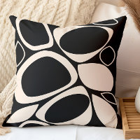 Modern Stylish Black Cream Abstract Pattern