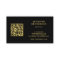Modern stylish black gold QR code professional