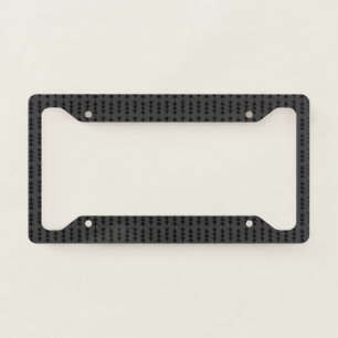 Modern & Stylish Black Hanging Triangles on Smoky License Plate Frame