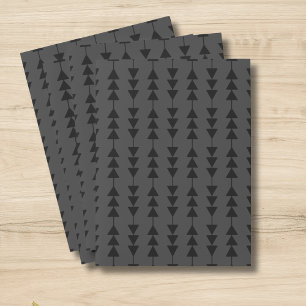 Modern & Stylish Black Hanging Triangles on Smoky Pocket Folder