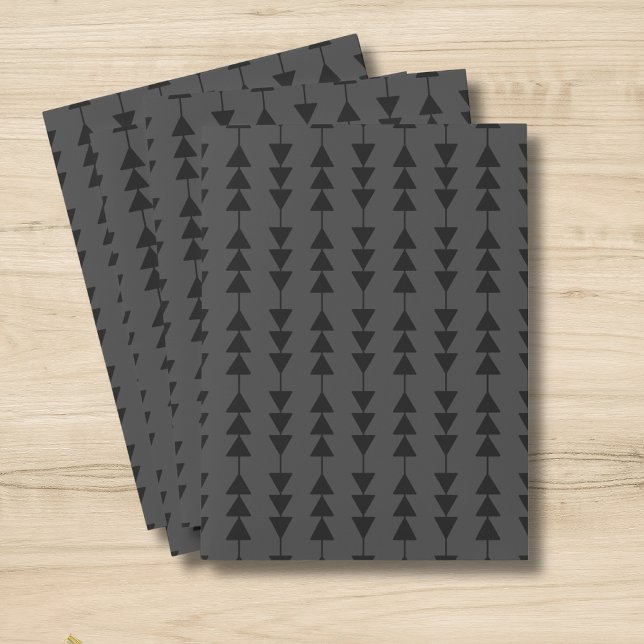 Modern & Stylish Black Hanging Triangles on Smoky Pocket Folder (Creator Uploaded)