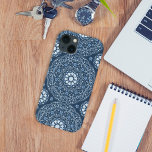 Modern Stylish Blue Mandala Simple Pattern  iPhone 13 Case<br><div class="desc">Simple stylish modern blue designer mandala. A chic trendy phone case that makes a great gift for yourself. This design features a modern simple blue pattern design, an elegant minimalist blue mandala, a stylish trendy contemporary style, a stylish calligraphy script font, a simplistic elegance basic clean, a circle geometric geometrical...</div>