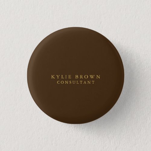 Modern Stylish Brown Gold Professional Button