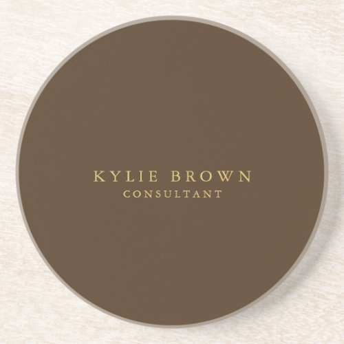 Modern Stylish Brown Gold Professional Coaster