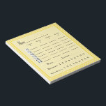 Modern Stylish Bunco Score Pad<br><div class="desc">Add some style to your next Bunco game with this modern yellow stripe Bunco score pad. These Bunco score cards include an easy to use system where you circle your Buncos and Baby Buncos. Look for matching invitations and Bunco table cards from Artinspired.</div>