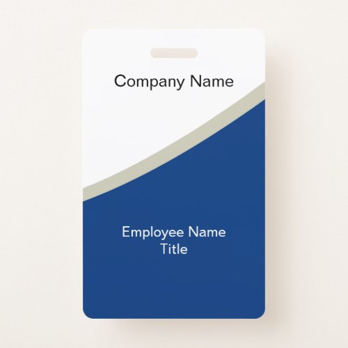 Modern Stylish Business Employee Badge Template