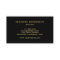 Modern stylish chic black and gold professional