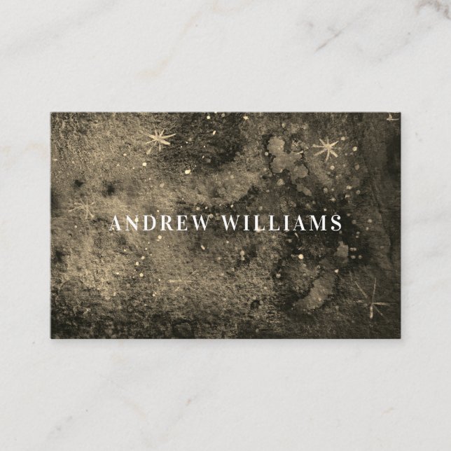 Modern stylish chic black and white business card (Front)