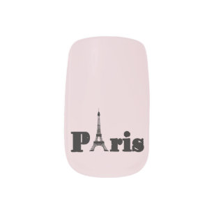Modern Stylish Chic Paris Eiffel Tower Salon Spa Minx Nail Art