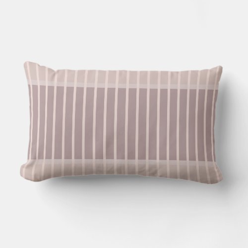 Modern Stylish Color Harmony Chic Striped Template Lumbar Pillow