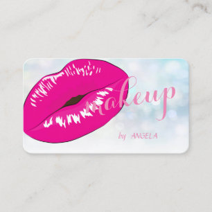 Modern Stylish Colorful Bokeh ,Lips Business Card