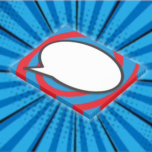 Modern Stylish Comic Book Speech Bubble Post-it Notes