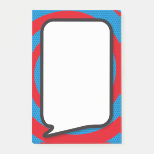Modern Stylish Comic Book Speech Bubble Post-it Notes