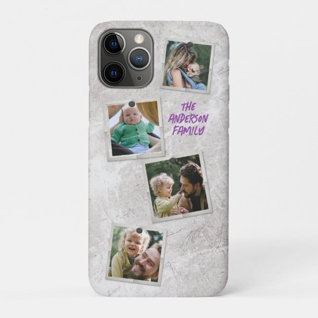 Modern Stylish Customized Photo Family Home Decor Case-Mate iPhone Case (Back)
