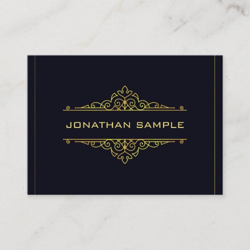 Modern Stylish Design Elegant Black Gold Template Business Card