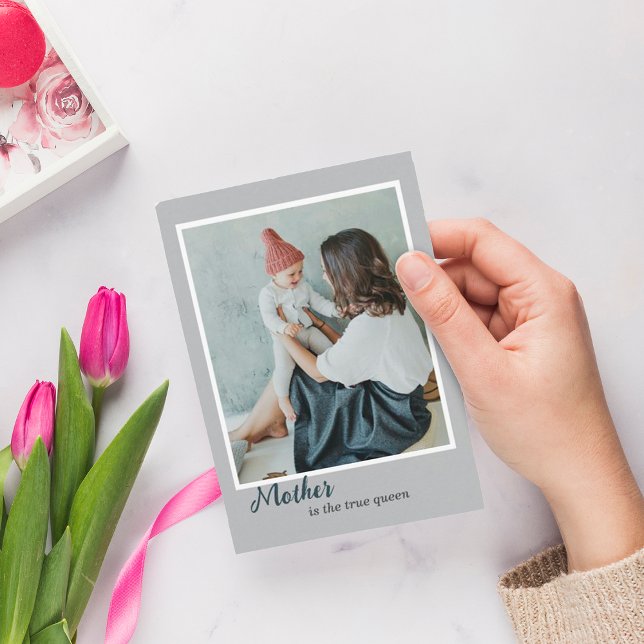 Modern Stylish design photo Holiday Card (Creator Uploaded)