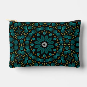 Modern Stylish Dot Mandala Pattern Accessory Pouch