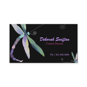 Modern Stylish Dragonfly Designer Business Card